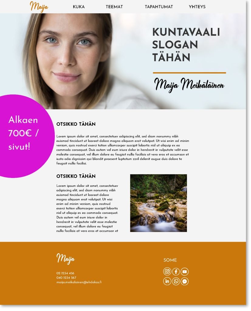 ImmaisiGraphics vaalimainonta kuntavaalit